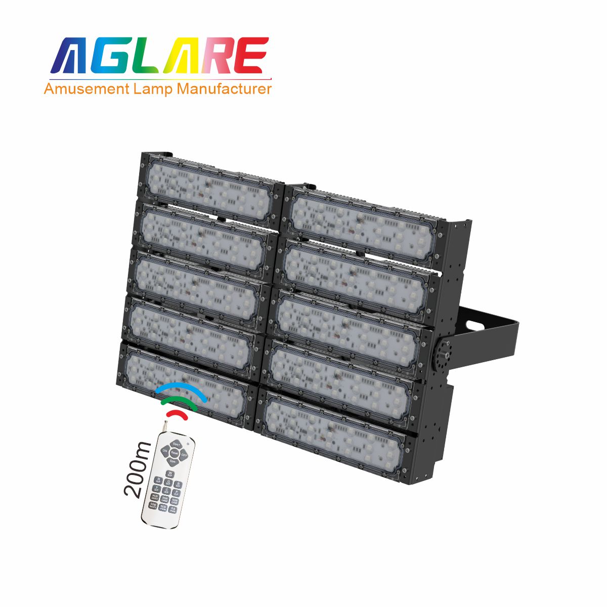 500WLED彩色投光灯防水泛光灯RGB景观灯户表射灯